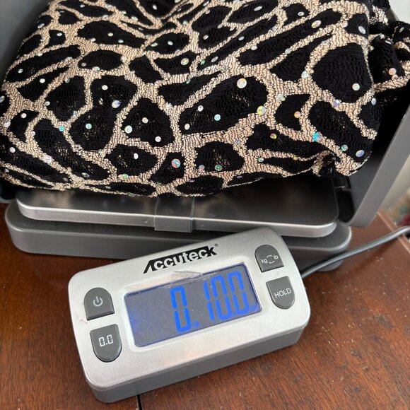 Vtg Cato Womens Top Large Gold Sequins Lace Sheer Retro Disco Rave Elegant 18117 - Picture 8 of 8